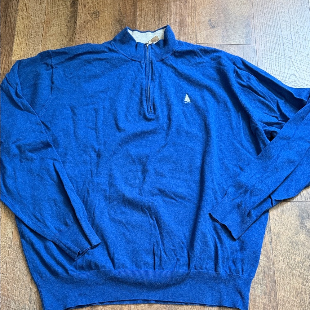Peter Millar Royal Blue Zip-Up Sweater